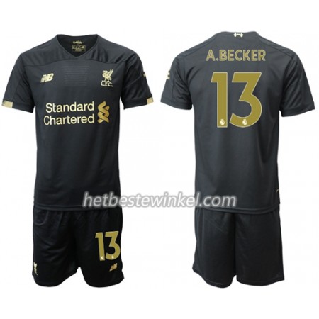 Liverpool A.Becker 13 Doelman Kind Voetbaltenues Thuis 2019/20 - SS (+ Korte broeken)